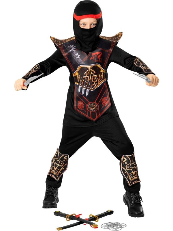 Ninja Outfit Jongens Rood