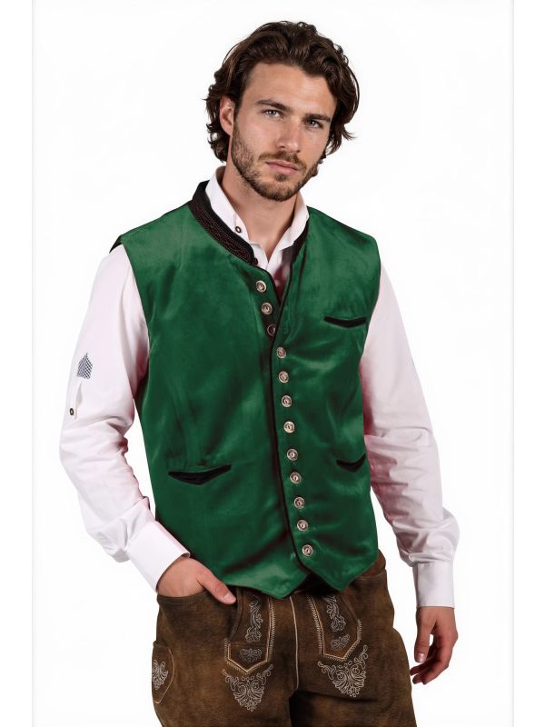 Oktoberfest Gilet Groen Heren