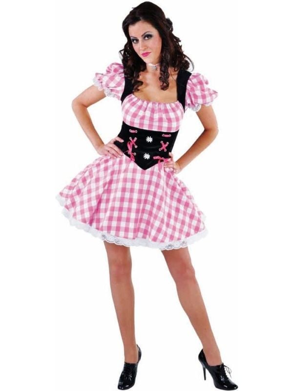 Oktoberfest jurkje roze vrouwen main product photo