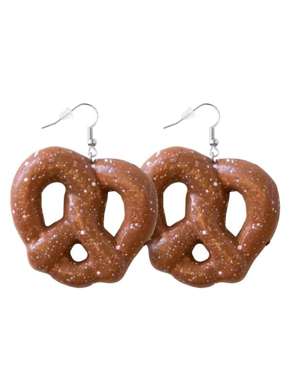Oktoberfest pretzel oorbellen