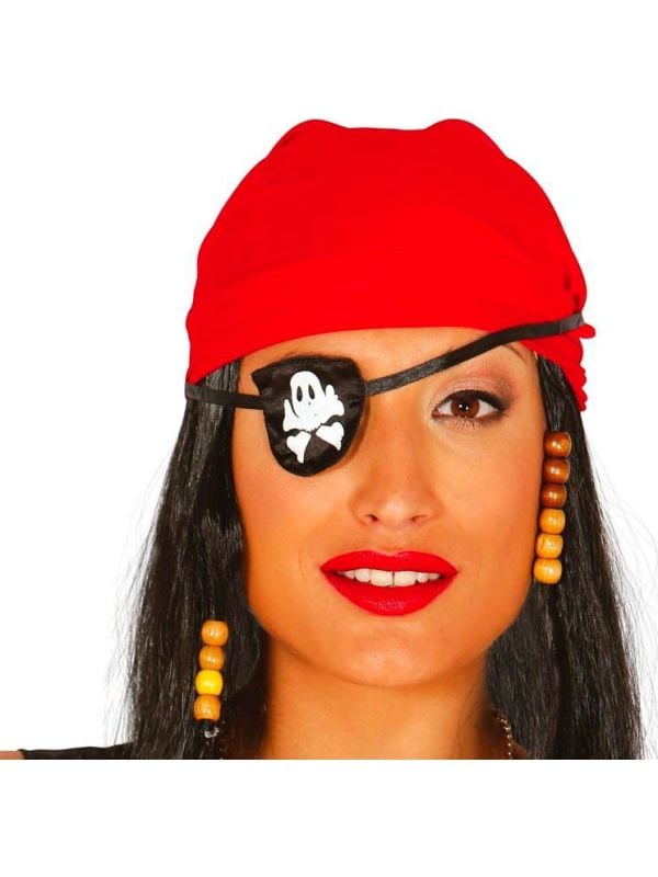 Ooglap piraten doodshoofd