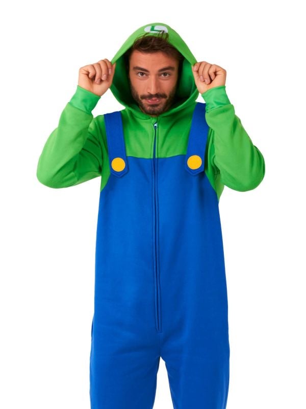 Opposuits Adults' Onesie Luigi Blauw