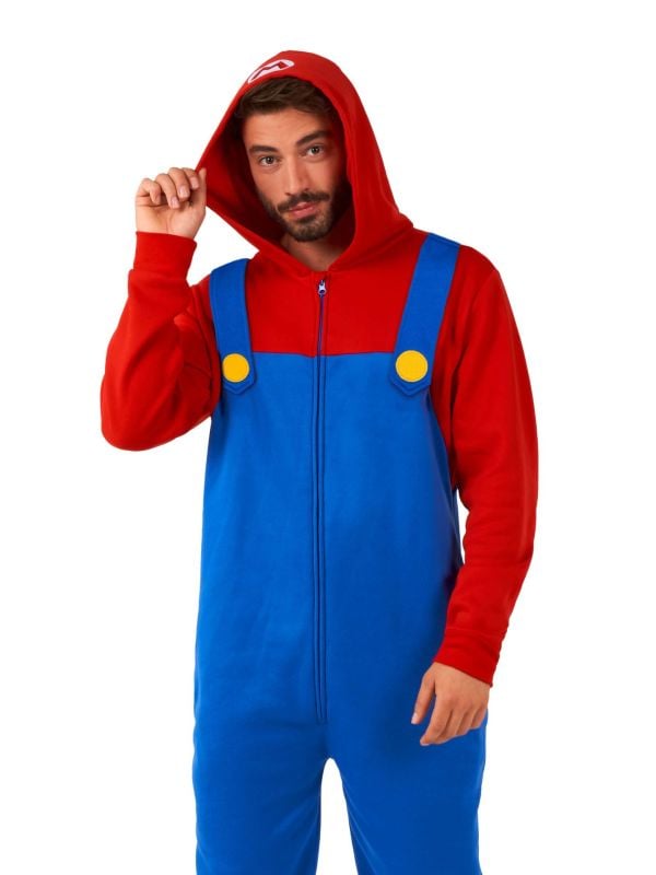 Opposuits Adults' Onesie Mario Blauw