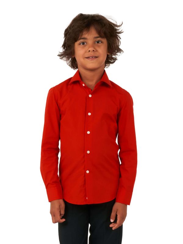 Opposuits Boys' Shirt Red Devil Rood