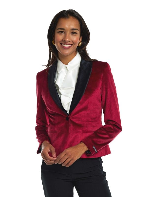 Opposuits Deluxe Women's Colbert Dinner Jacket - Burgundy Rood