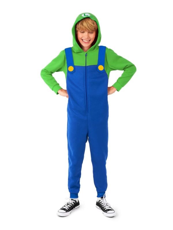Opposuits Kids' Onesie Luigi Blauw