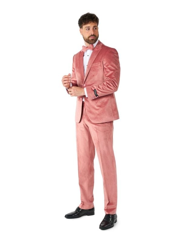 Opposuits Men's Tuxedo Vintage Velvet Roze