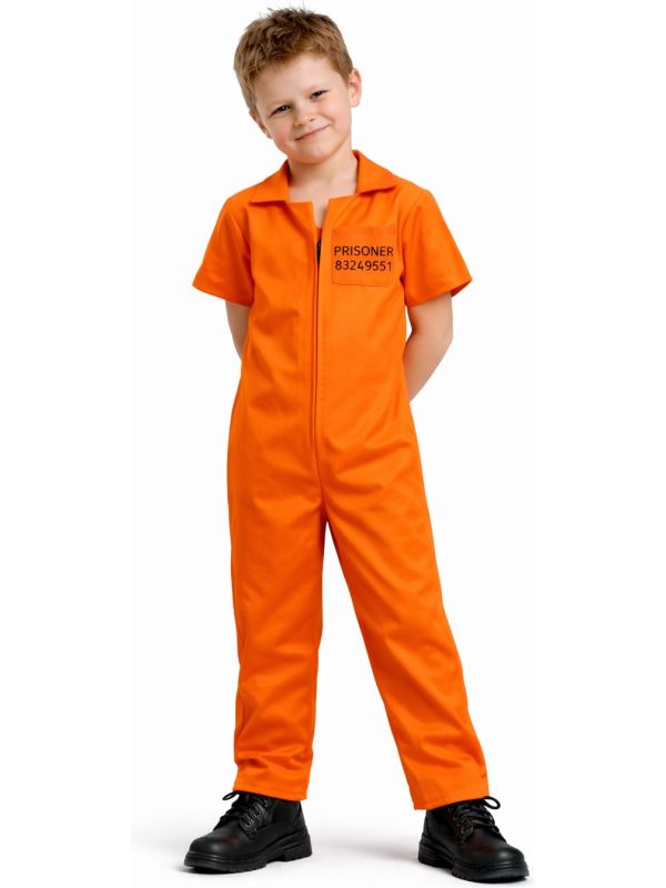 Oranje Gevangene Kostuum Jongens