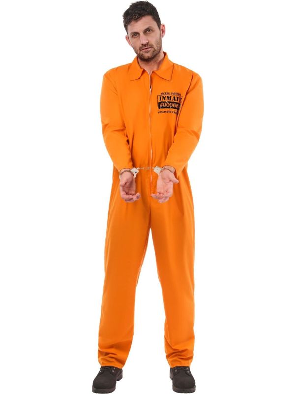 Oranje Jumpsuit Gevangenis Heren
