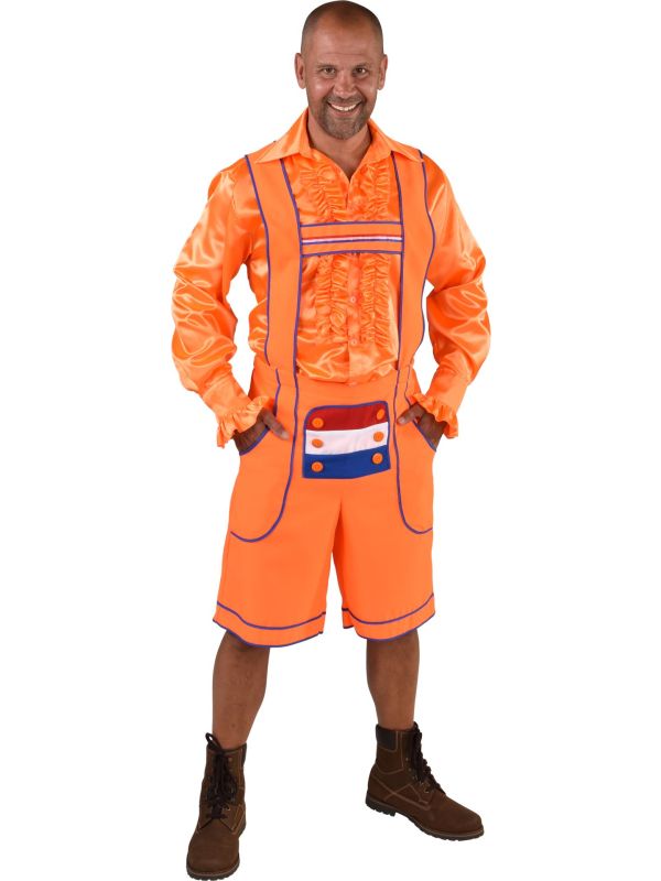 Oranje oktoberfest broek mannen main product photo