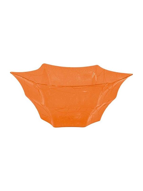 Oranje snoepschaal 30 x 14 cm halloween
