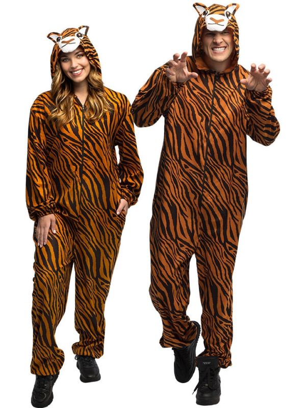 Oranje Tijger Jumpsuit Dames Heren
