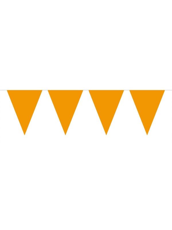 Oranje vlaggenlijn 10 meter uni