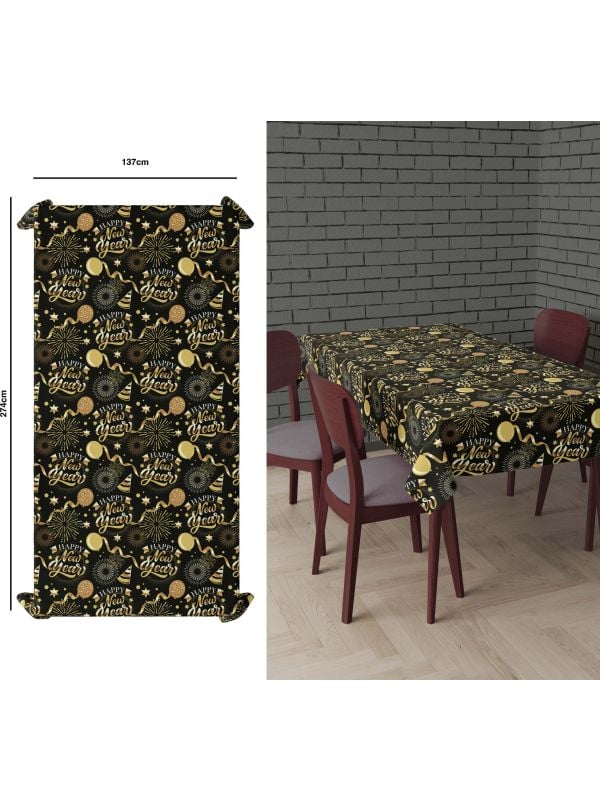 Oud & Nieuw tafelkleed 137 x 274 cm