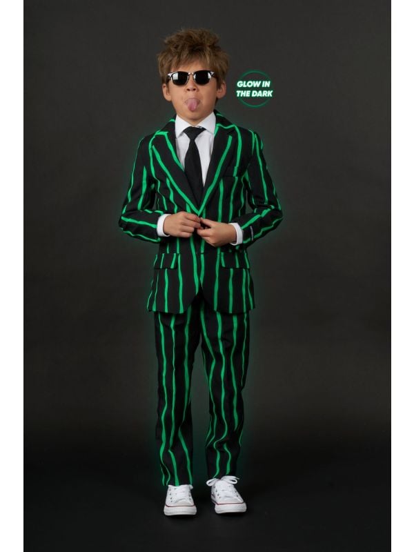 Oversized Pinstripe Black jongens