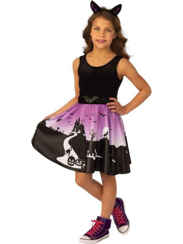 Paars Halloween Jurkje Meisjes