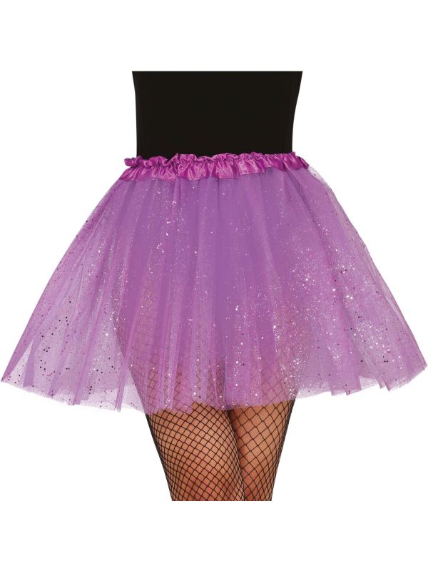 Paarse Glitter Tutu Dames main product photo