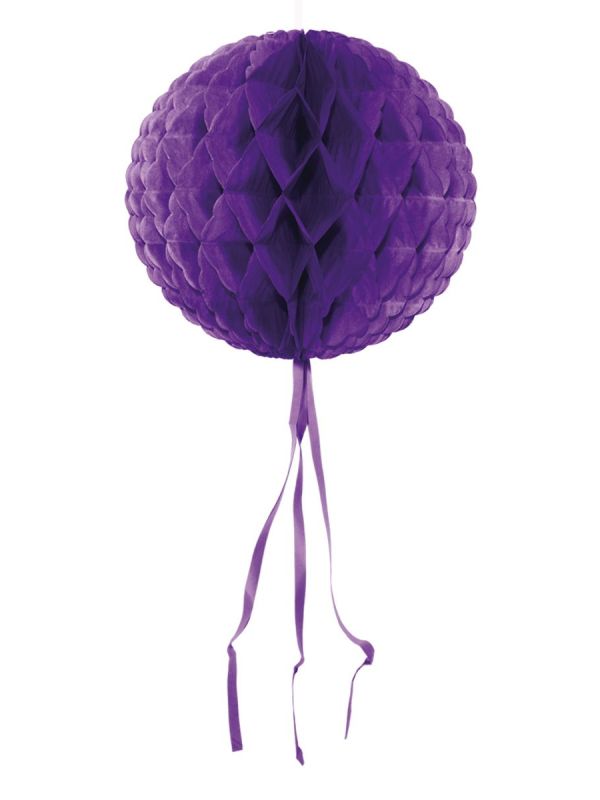 Paarse honingraat bol decoratie main product photo