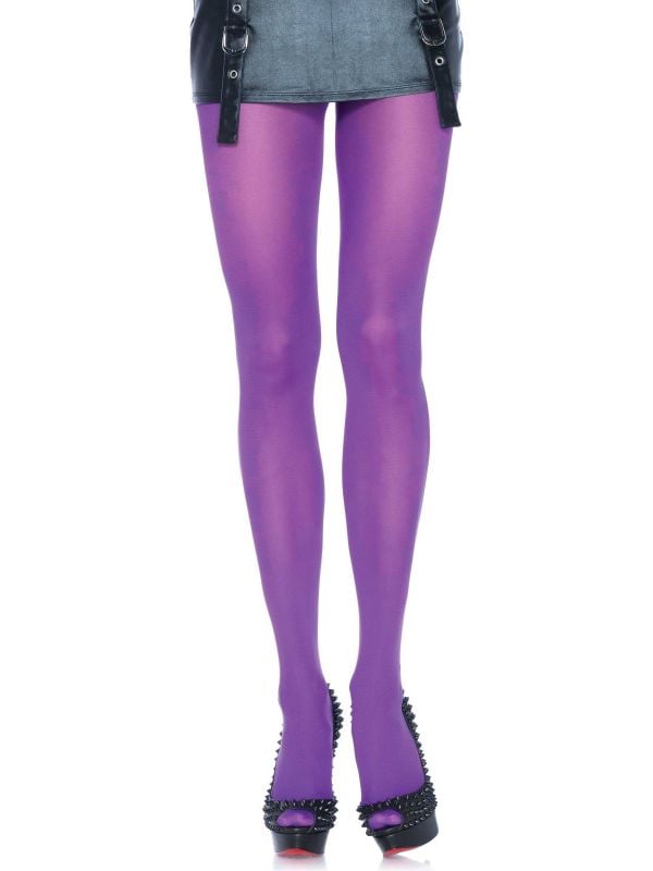 Paarse nylon panty main product photo