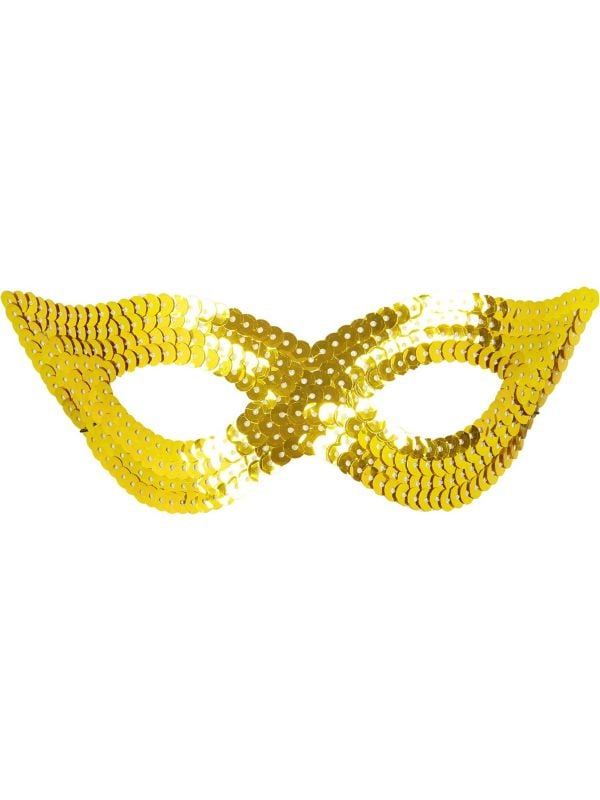 Pailletten oogmasker goud