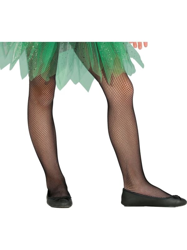 Panty meisjes visnet zwart