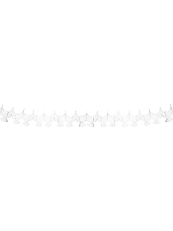 Papier slinger witte duiven trouwen 6 meter