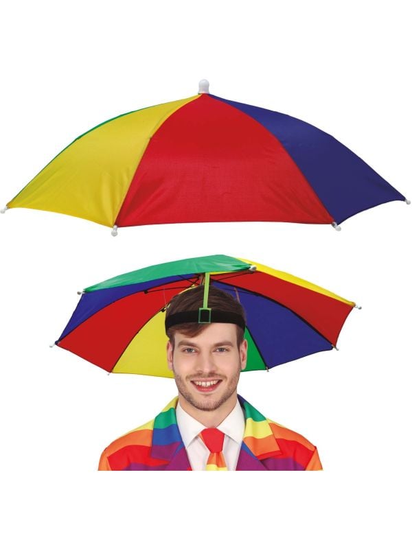 Paraplu Hoed Meerkleurig