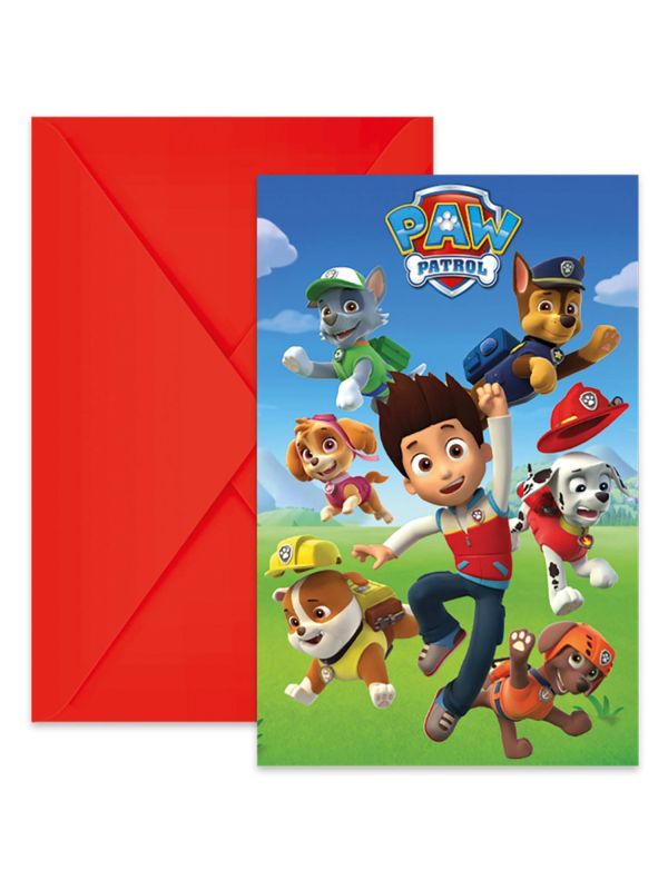 Paw Patrol uitnodigingskaarten main product photo