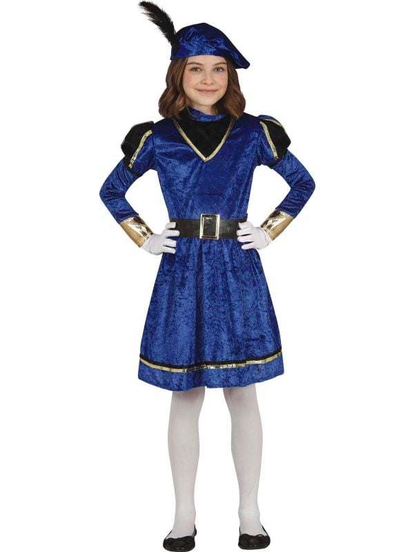 Pietenjurk kind blauw goud