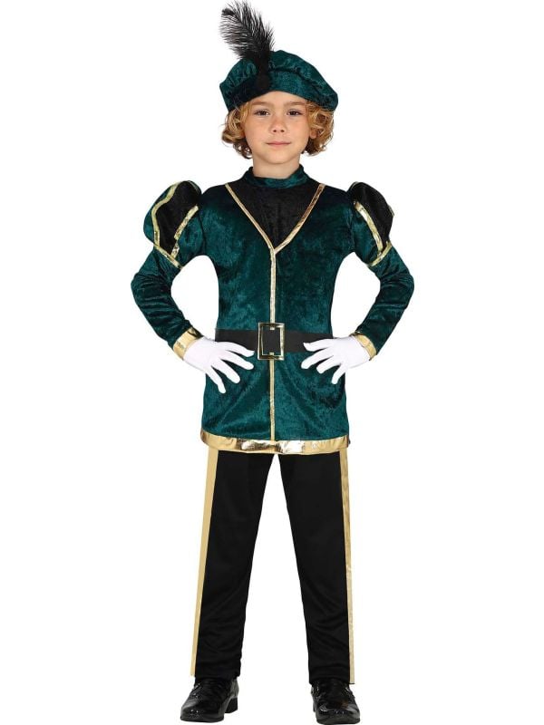 Pietenkostuum kind groen goud