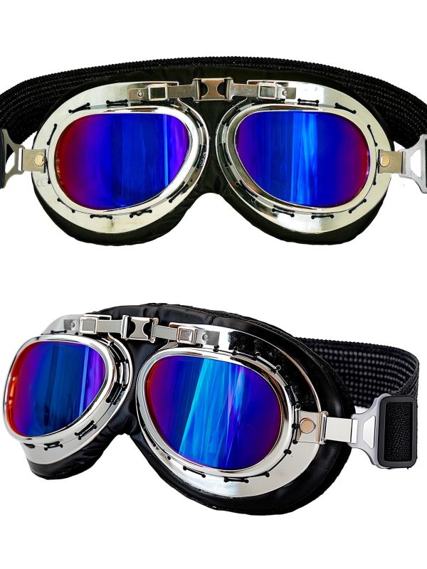 Piloten Bril Zilver met Blauw Glas Dames Mannen