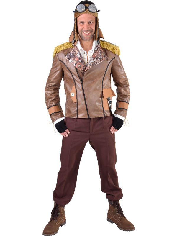Piloten jas steampunk heren main product photo