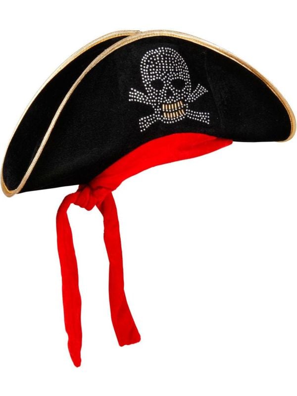 Piraten bicorn hoed met bandana