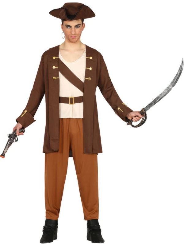 Piraten kapiteinspak tiener