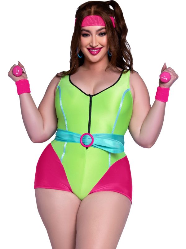 Plus size sexy foute fitness outfit dames main product photo