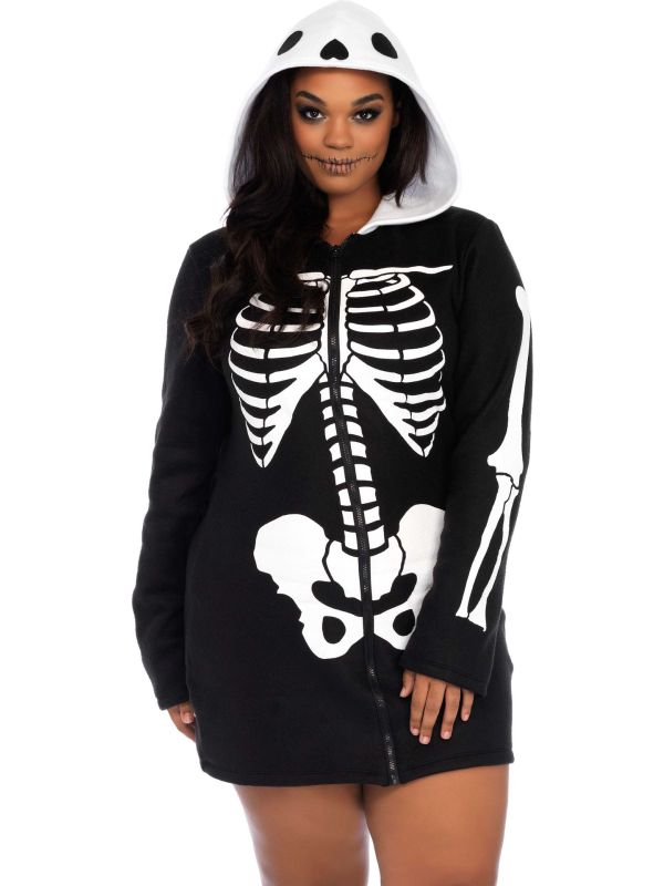 Plus size skelet jurkje main product photo