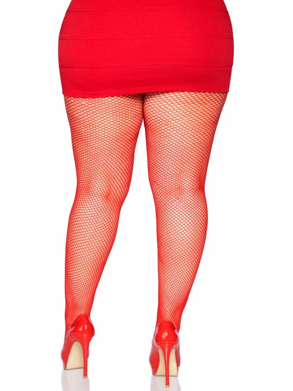 Plus size visnet panty rood