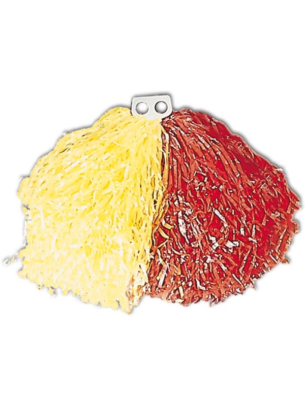 Pom Pom geel rood