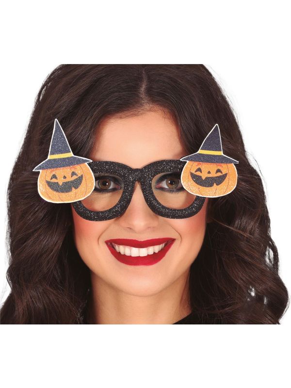 Pompoen bril halloween