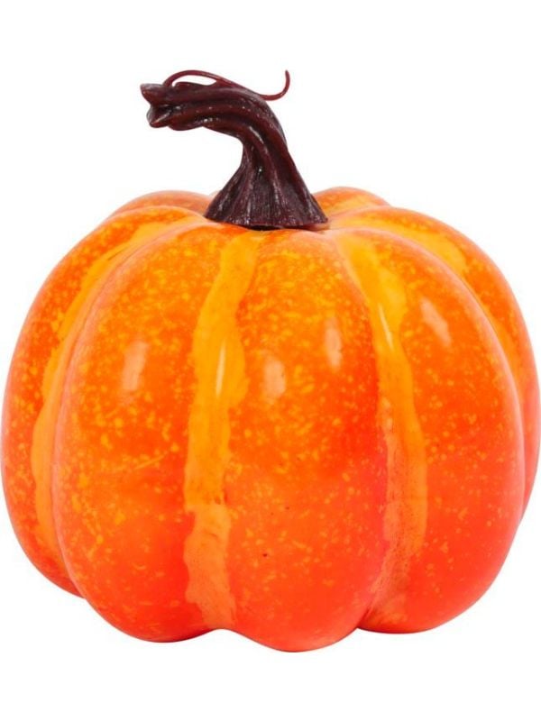 Pompoen decoratie Halloween 10cm 2 stuks main product photo