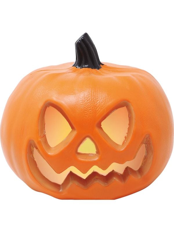 Pompoen met licht 20 cm halloween