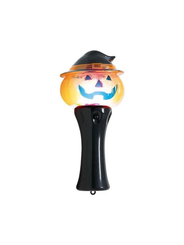 Pompoen zaklamp 14 cm halloween
