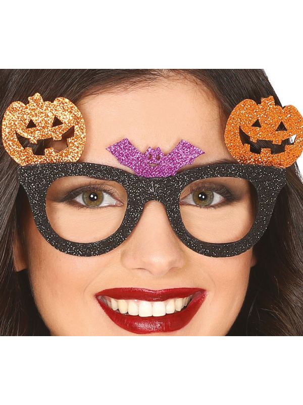 Pompoen/vleermuis bril halloween main product photo