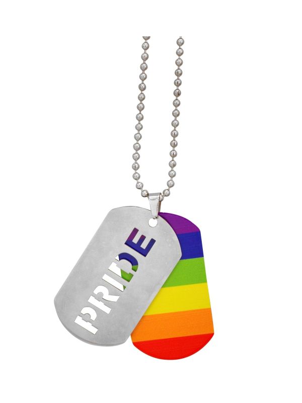 Pride Tag Ketting Regenboog Dames Mannen