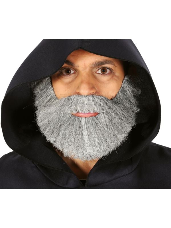 Priester dikke baard wit