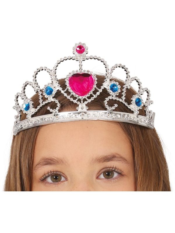 Prinses Tiara met Hartjes Edelstenen