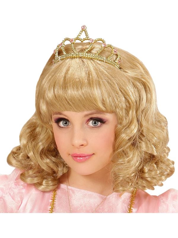 Prinsessen pruik blond