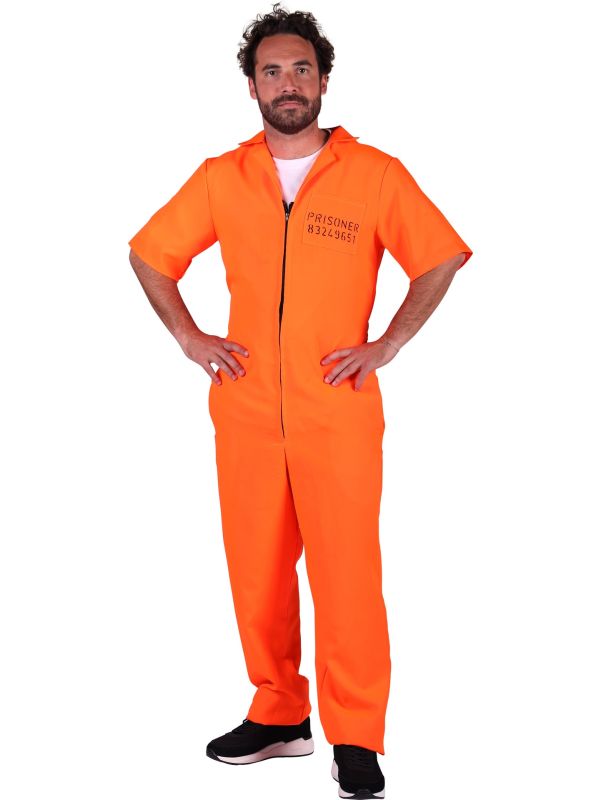 Prisoner Jumpsuit Oranje Heren