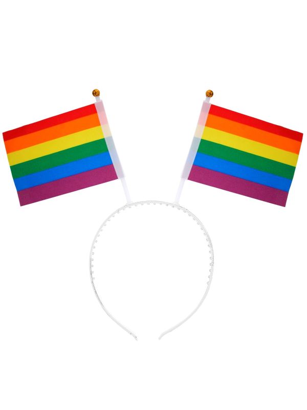 Rainbow Vlaggetjes Haarband Pride Dames Heren