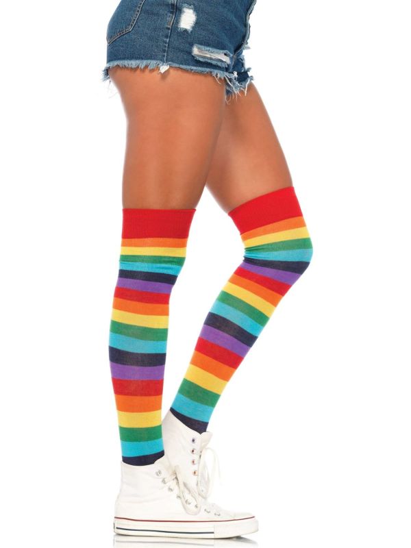 Regenboog sport kousen main product photo